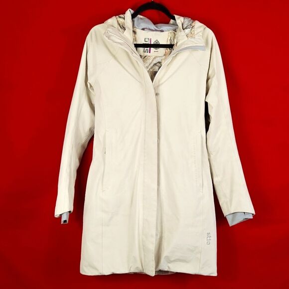 STIO Shot 7‎ Down Parka Gortex Tan Womens Size Small - Picture 1 of 15